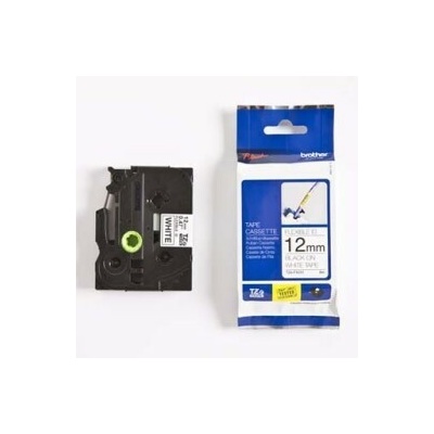 Originálna páska Brother TZE-FX231, 12mm, čierna tlač/biely podklad, laminovaná, 8m, flexibilná