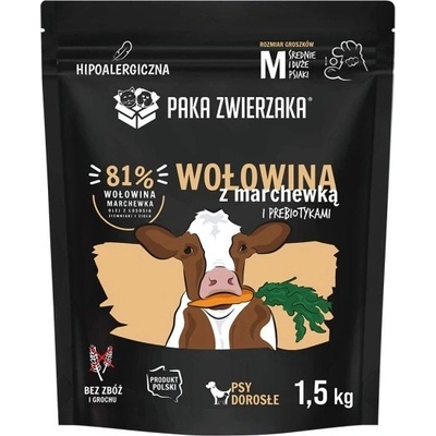 Paka Zwierzaka Sedmé Nebe Hovězí s mrkví „M“ 1,5 kg