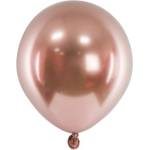 Party Deco Латексов балон Хром в розово злато - 12 см (chb1-5-019r-50)