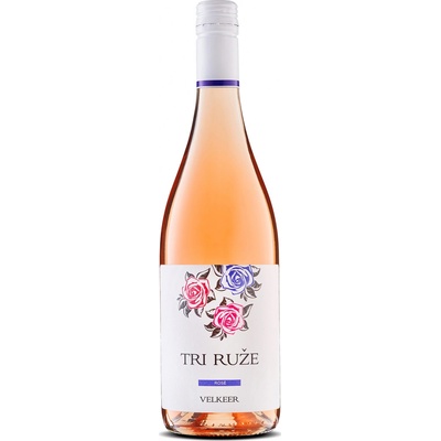 Velkeer Tri Růže Rosé 12% 0,75 l (čistá fľaša)