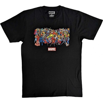Marvel tričko Full Characters čierne