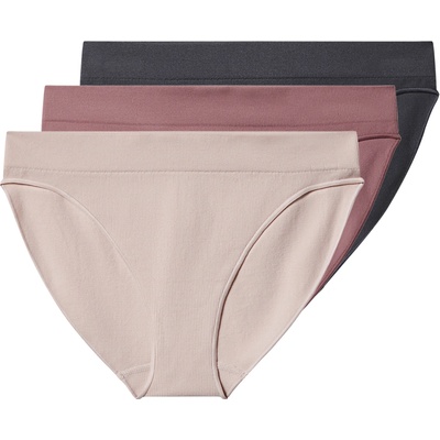 esmara Dámské bezešvé kalhotky 3 kusy navy modrá šedá bílá – Zboží Mobilmania