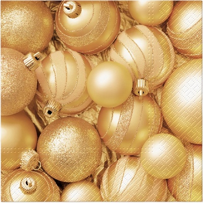 PAW Ubrousky TaT Christmas celebrations baubles 33x33cm