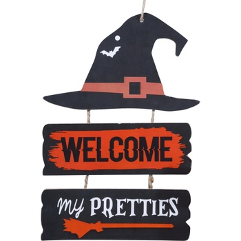 Fiestas Guirca Декорация - надпис "Добре дошли" за вещици 32x21 см