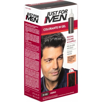 Just For Men gelová barva na VLASY H55 černá 66 ml