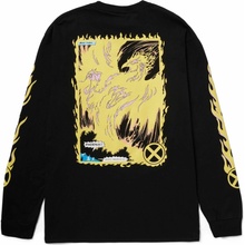HUF X-MEN Phoenix Rising Ls Tee Black