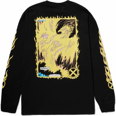 HUF X-MEN Phoenix Rising Ls Tee Black