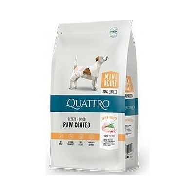 Quatro adult mini - Пълноценна храна за израснали кучета над 12 месеца от ДРЕБНИ породи с ЕКСТРА птиче месо - 7 кг