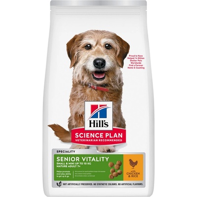Hill's Science Plan Senior Vitality pre malé staršie psy s kuracím 6 kg