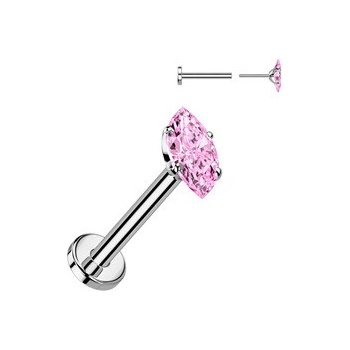 Šperky4U Piercing do brady Push in labreta Titan TIT1542-P