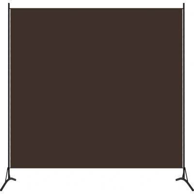 vidaXL Paraván hnědý 175 x 180 cm textil
