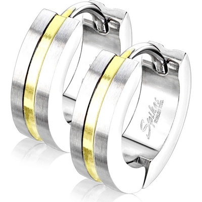 Steel Edge náušnice chirurgicka oceľ 3517 zlata