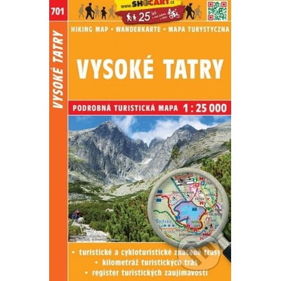 Shocart Vysoké Tatry turistická mapa