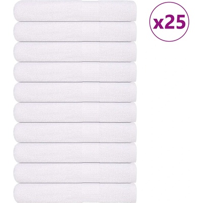 vidaXL Кърпи за сауна FROGN 25 бр. Бели 80x200 см 360 г/м2 (136664)