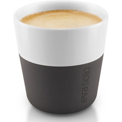 Eva Solo Šálka na espresso so silikónovým krytom čierna farba 2 x 80 ml