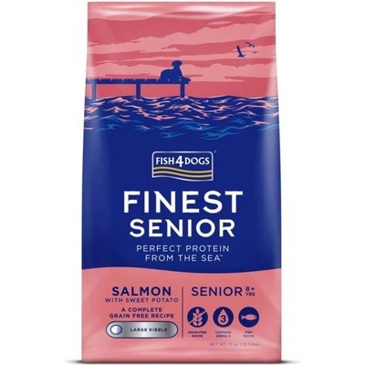 Fish4Dogs FINEST Senior Salmon голям 12 кг