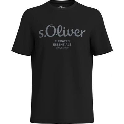 S.Oliver LOGO T-NOOS pánské tričko černá