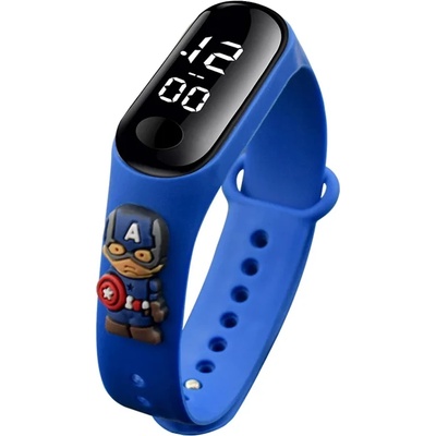 NUBLO Детски часовник NUBLO MI Band 10 Comics, Captain America (M10-COMICS-CAPTAIN-AMERICA)