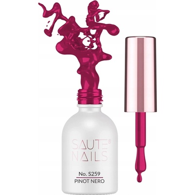 SAUTE NAILS Hybridní lak S259 PINOT NERO 8ml