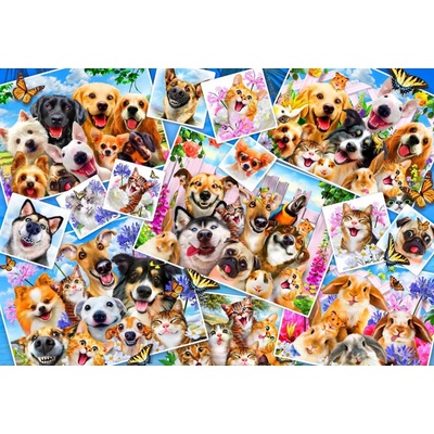 Bluebird Puzzle - Puzzle Selfie Pet Collage - 300 piese