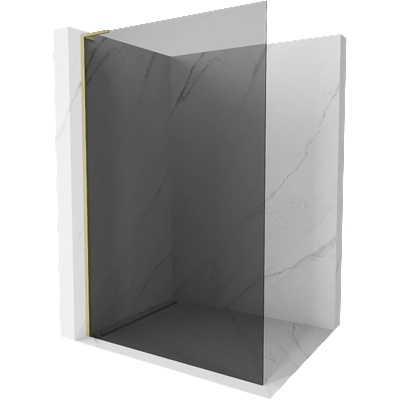 Mexen Kioto L душ-панел Walk-in 120 x 200 см, графит, златно четкано - 800-120-103-55-40 (800-120-103-55-40)