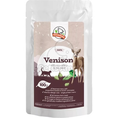 Farkaskonyha меню от сърна на пара за котки 100 г