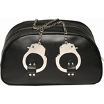 XR Brands Bondage Travel Bag With Handcuffs - Black
