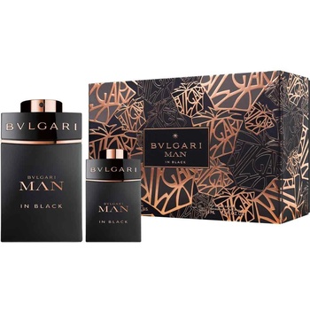 Bvlgari Man in Black Подаръчен комплект, Парфюмна вода 100ml + Парфюмна вода 15ml, мъже