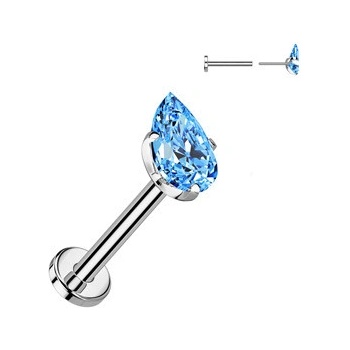 Šperky4U Piercing do brady Push in labreta Titan TIT1541-Q