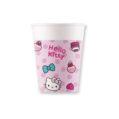 Procos Papierové poháre Hello Kitty 200 ml