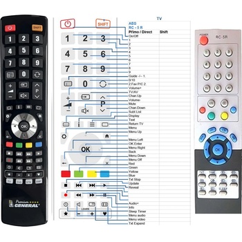 GENERAL AEG RC-5R - съвместимо дистанционно управление на марката General (RC-5R)