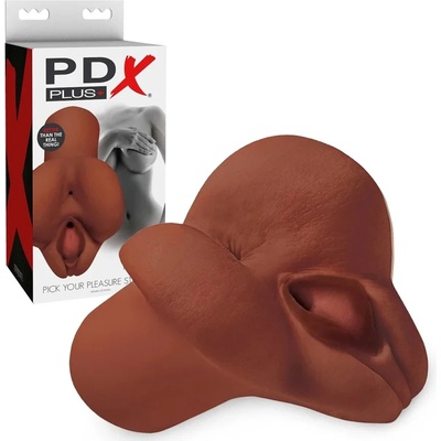 Мастурбатор от кибер кожа, вагина и анус - Pick Your Pleasure Brown (PIPERD60829)