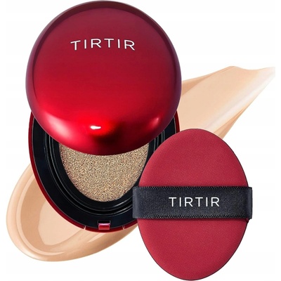 Tirtir Mask Fit Red Cushion Mini dlhotrvajúci make-up v hubke s vysokou UV ochranou 23N Sand 4,5 g