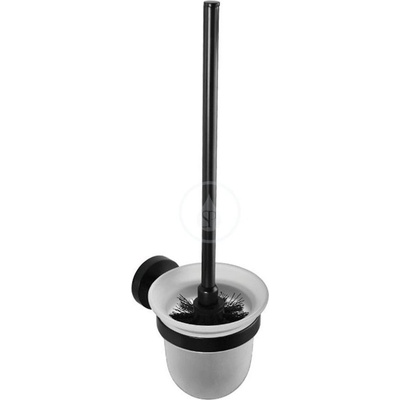 Bemeta DARK WC kefa so sklenenou miskou 95 x 370 x 140 mm chróm 104113010