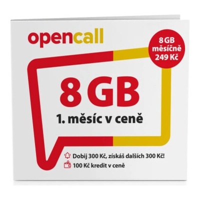 O2 Předplacená karta OpenCall, SMALLPO2.100OC10