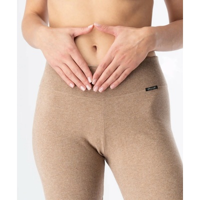 KEY DÁMSKE LEGÍNY 729 3 HOT TOUCH tmavo béžová