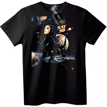NOONEBRAND Тениска SAY SO Space Art - XXS, White