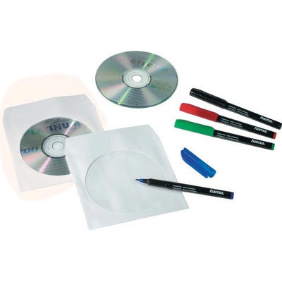Obálky na CD / DVD - 100 ks / bílá