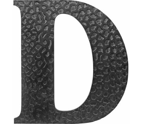 Písmeno kované "D" h170mm