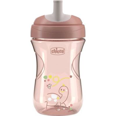 CHICCO Hrnček Advanced so slamkovým náustkom pink 266 ml