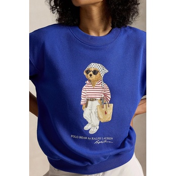 Ralph Lauren суичър дамски от памук ISLAND FLC-KNT-SWEATSHIRT (211A12730001)