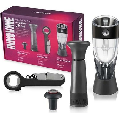 Innovine Sada na víno Innovine, 4 ks (vakuová pumpa, otvírák, areátor)