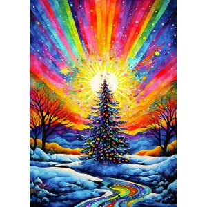 Enjoy - Puzzle Christmas Tree Celebration - 1 000 piese