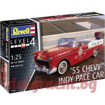 Image 1 of Revell Хоби модел REVELL 07686 - 1955 Chevy Indy Pace Car (R07686)