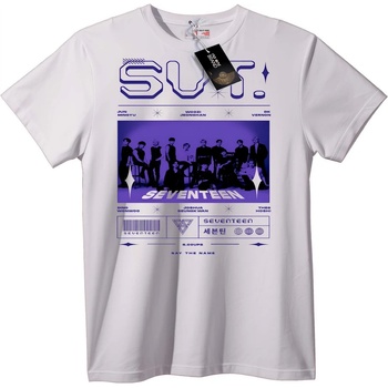 NOONEBRAND Тениска SEVENTEEN Удар! - M, White