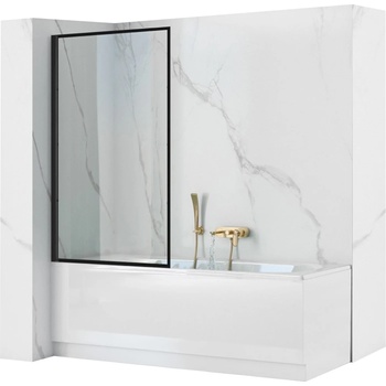 Image 1 of Rea Параван за вана Rea Lagos Fix 70 Black (REA-K7689)