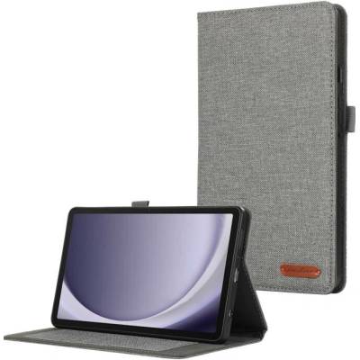 Vsechnonamobil 66305 FABRIC Zaklápěcí obal pro Samsung Galaxy Tab A9+ šedý