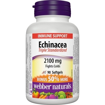 Webber Naturals Ехинацея (тройно стандартизиран екстракт) 90 софтгел капсули | Webber Naturals (5088 WN)