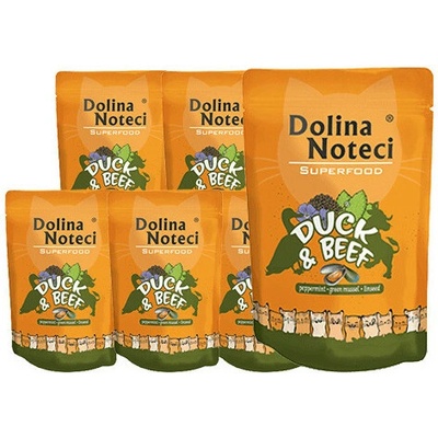 Dolina Noteci Superfood kačica a hovädzie mäso 80% mäsa 85 g