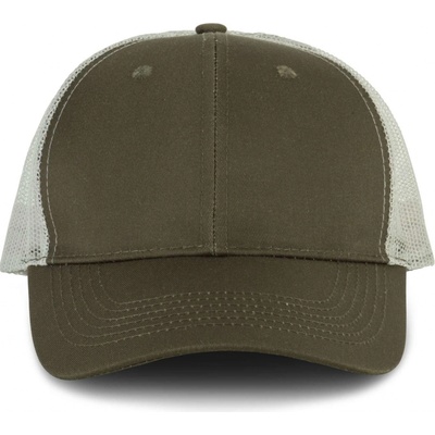 K-UP 6 panelová trucker stylu Close khaki světle šedá